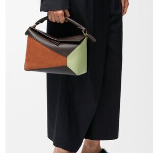 NWT Loewe Puzzle Bag - Small in classic calfskin and suede